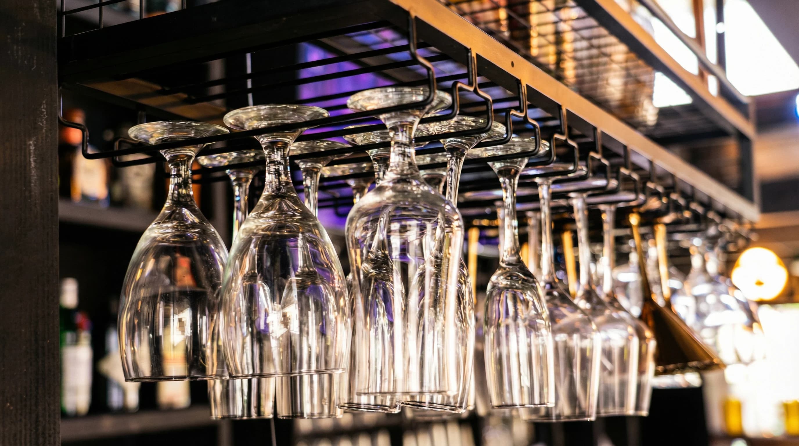 Upscale bar with elegant ambiance